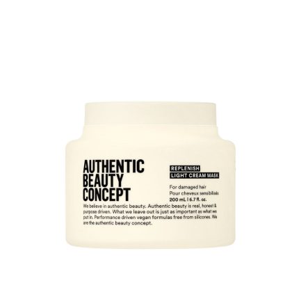 Mascarilla Light para Reparar el Cabello Dañado Fino a Medio Replenish 200ml Authentic Beauty Concept (Nueva Formula)