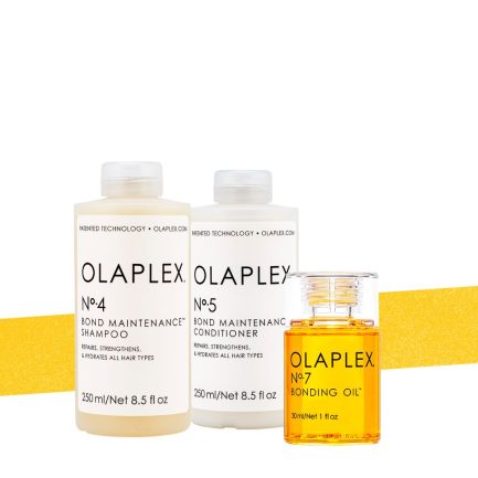 Sistema de Reparación y Protección OLAPLEX Nº4 250ml, Nº5 250ml y Nº7 30ml