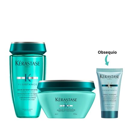 Rutina para Fortalecer, Prevenir la Rotura y Puntas Abiertas Kérastase - Obsequio Termo Protector 50 ml