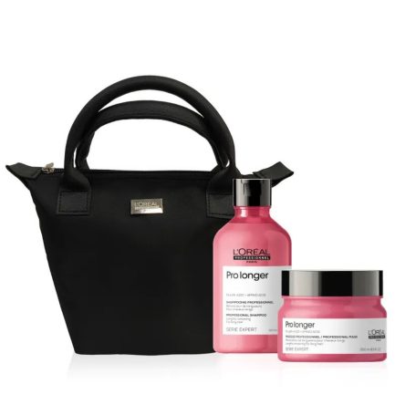 Kit Navidad para Fortalecer el Cabello Largo + Puntas Perfectas ProLonger Serie Expert L´Oréal Professionnel + Cosmetiquera Obsequio