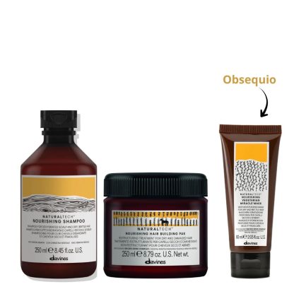 Rutina de Reparación para Cabellos muy Secos y muy Dañados Davines NOURISHING + Obsequio Mascarilla Miracle Mask 60ml