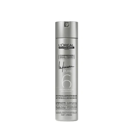 Laca Infinium Pure 6 Fijación Fuerte L’Oreal Professional 300 ml