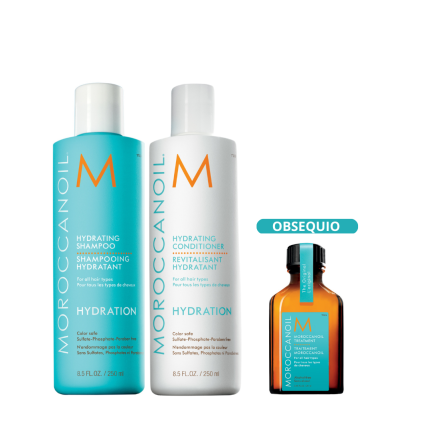 Rutina para Nutrir, Hidratar y Fortalecer Cabellos Secos de Moroccanoil + Aceite Tratamiento 25ml (Obsequio)
