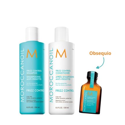 Rutina Disciplinante Anti Frizz y Anti Humedad Frizz Control de Moroccanoil + Aceite Tratamiento 25ml (Obsequio)