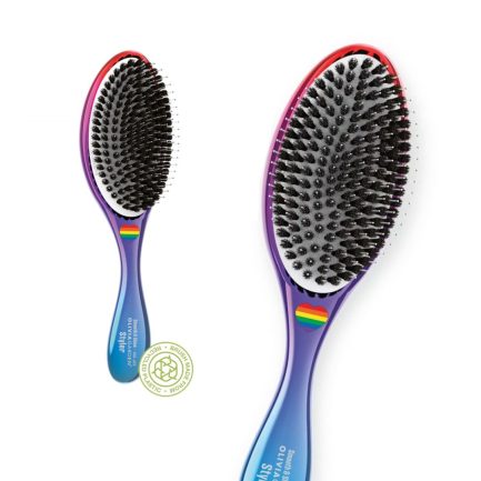 Cepillo Anti - Frizz con Cerdas de Jabalí y Nailon para un Acabado Suave y Brillante Olivia Garden (Edición limitada OG PRIDE)