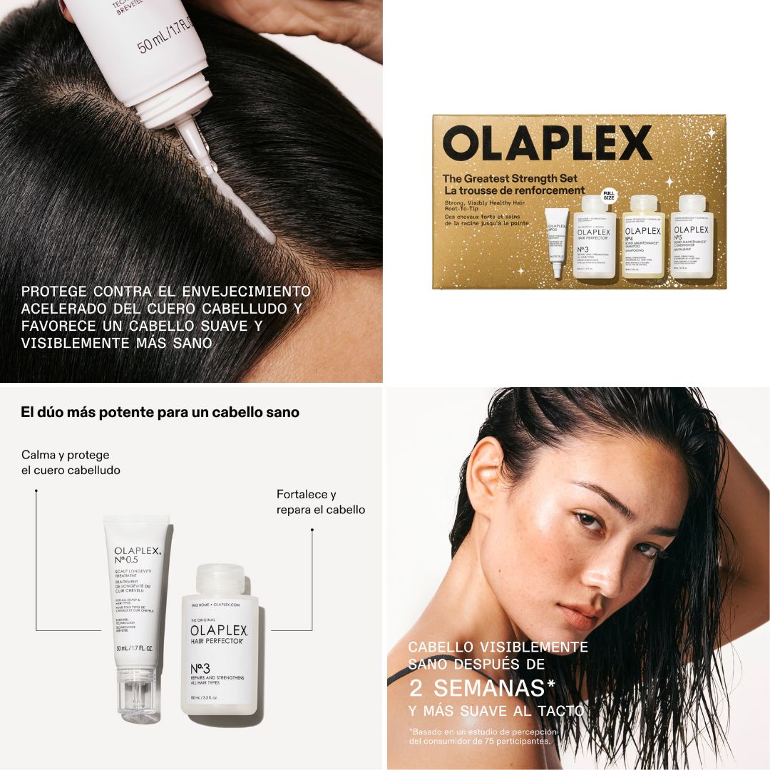 olaplex_THE GREATEST STRENGTH SET_fuerza_reparación_cuero cabelludo_shampoo_acondicionador_fortaleza_john navas_promoción_navidad_travel size_2