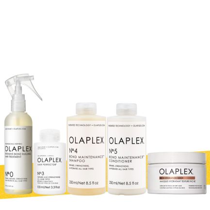 Kit de Rescate Olaplex Repara, Reestructura, Limpia e Hidrata Cabello Muy Dañado N°0 155ml, N°3 100ml, N°4 250ml, N°5 250ml y Mascarilla 200ml (Cabello de Medio a Grueso)