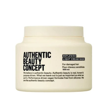 Mascarilla Light para Reparar el Cabello Dañado Fino a Medio Replenish 500ml Authentic Beauty Concept (Nueva Formula)