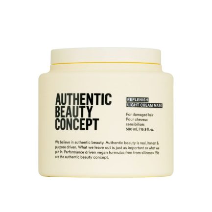 Mascarilla Light para Reparar el Cabello Dañado Fino a Medio Replenish 500ml Authentic Beauty Concept (Nueva Formula)