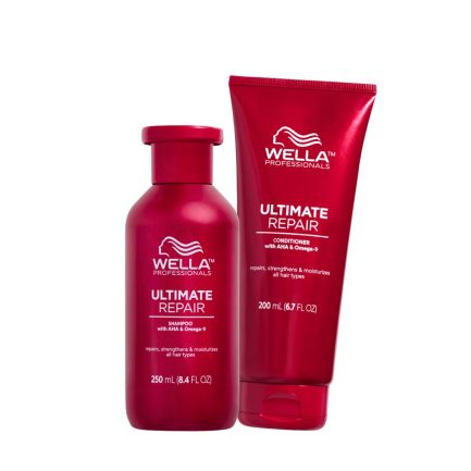 Dúo para Reparar Cabello Dañado Wella Ultimate Repair (De Finos a Medios)
