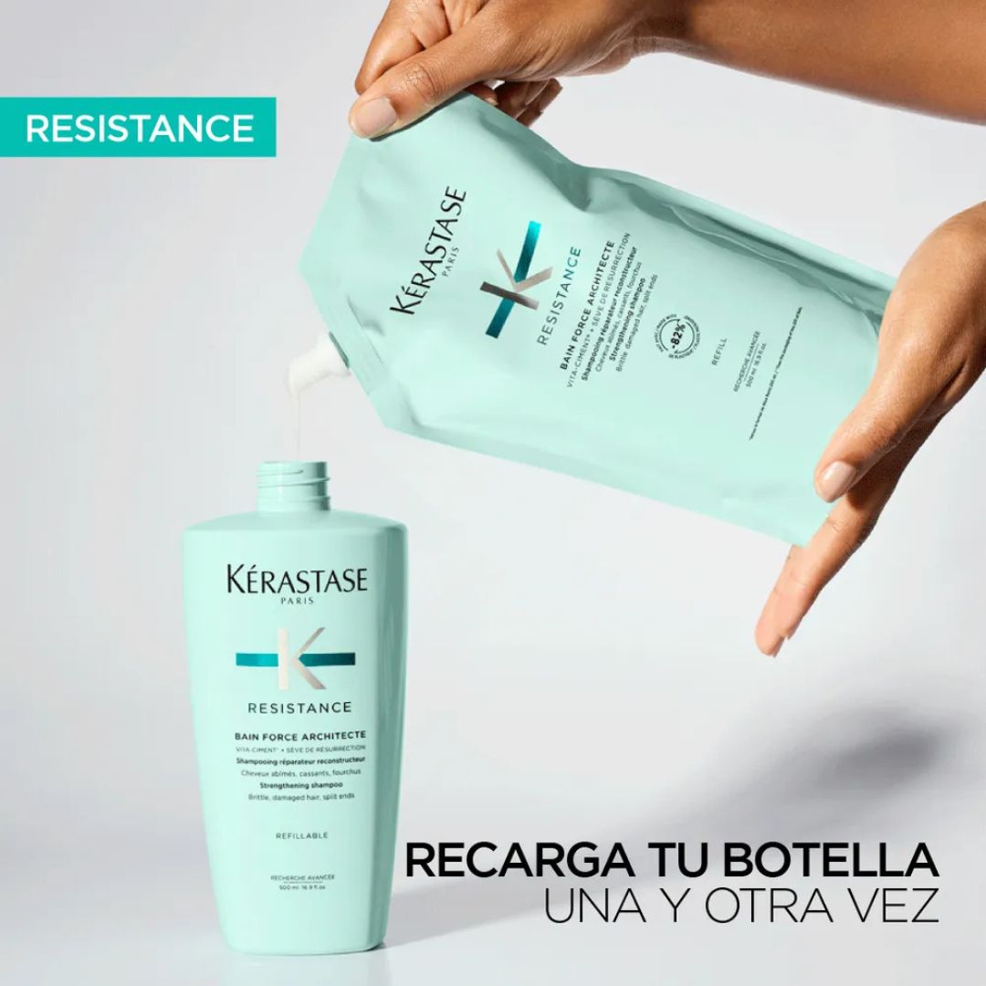 Résistance_Bain_Force Architecte_KERASTASE_500 ml_recargable_fragiles_shampoo_fragil_fuerza_1