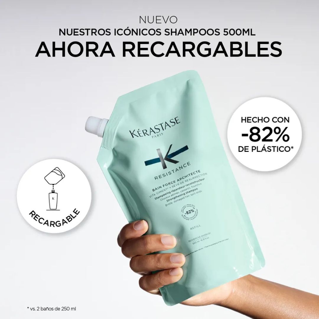 Résistance_Bain_Force Architecte_KERASTASE_500 ml_recargable_fragiles_shampoo_fragil_fuerza_2